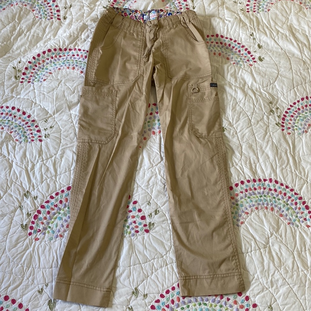 Koi scrub pants tan XXS petite
